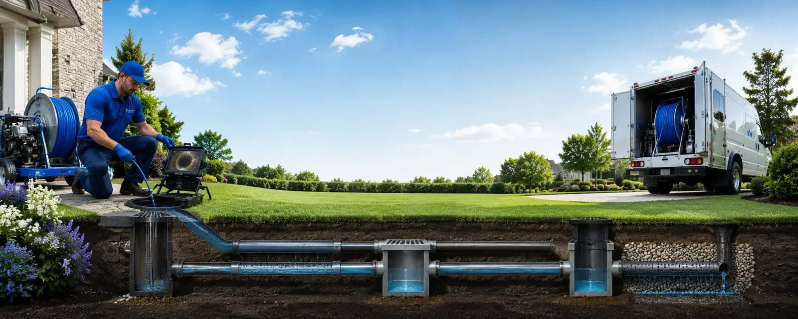 Outdoor drain cleaning information for Grassy Butte, ND